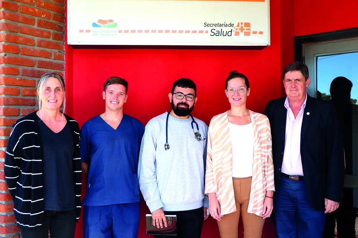 Satisfacción. Por la presencia de alumnos de la carrera de Medicina en el centro asistencial de la vecina ciudad