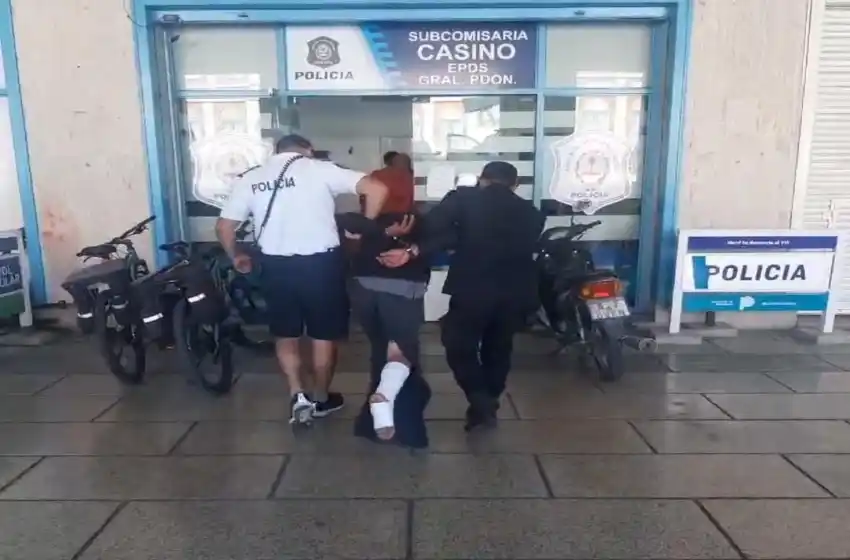 Atraparon a un malviviente con numerosos antecedentes, tras robar una moto
