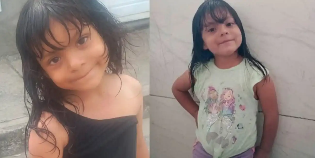 Mía tiene 5 años y estaría en Venezuela. Foto: El Litoral