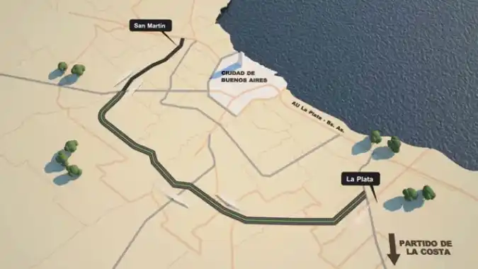 Así es la megaobra para conectar Zona Norte y Oeste con la Ruta 2 sin pasar por Capital