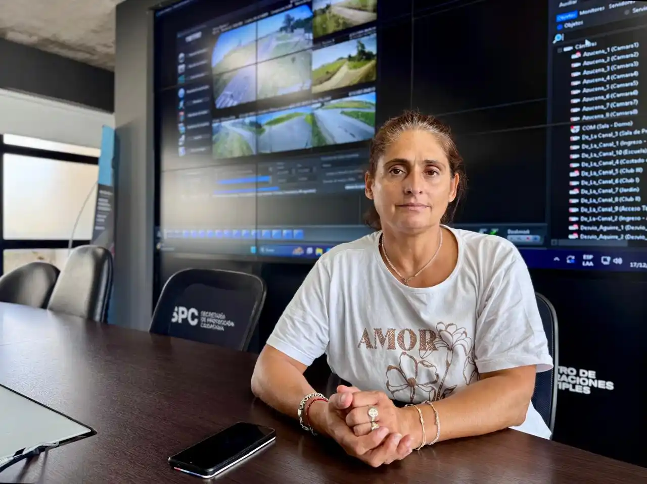 "Es para recuperar un espacio emblemático", sostuvo Marcieri sobre la instalación del Comando de Patrullas en el Parque Independencia.