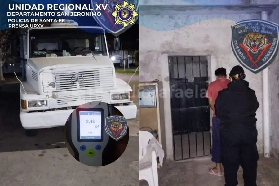 Atacó a la policía sin mediar palabra y terminaron forcejeando: tenía bastante alcohol en sangre