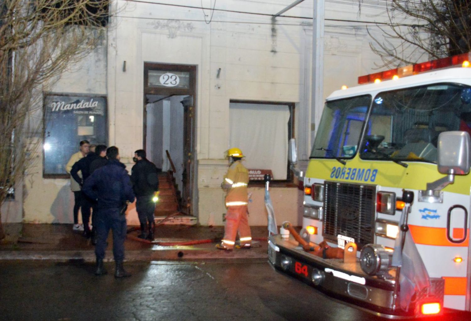 Se incendió la habitación de una casa en Mitre 23