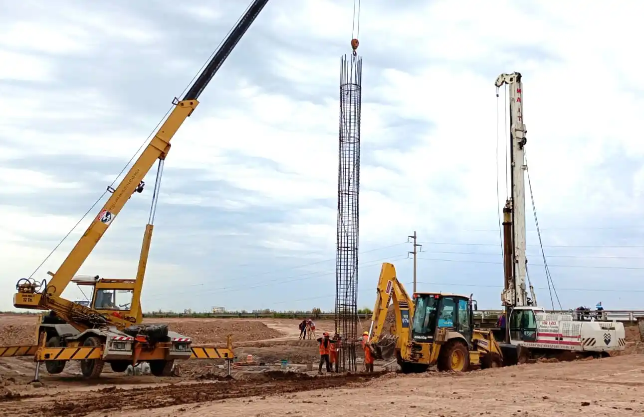 Los trabajos avanzan entre San Francisco y Cañada Jeanmaire.