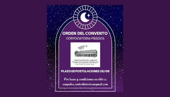 A quién postular para el premio “La Orden del Convento”