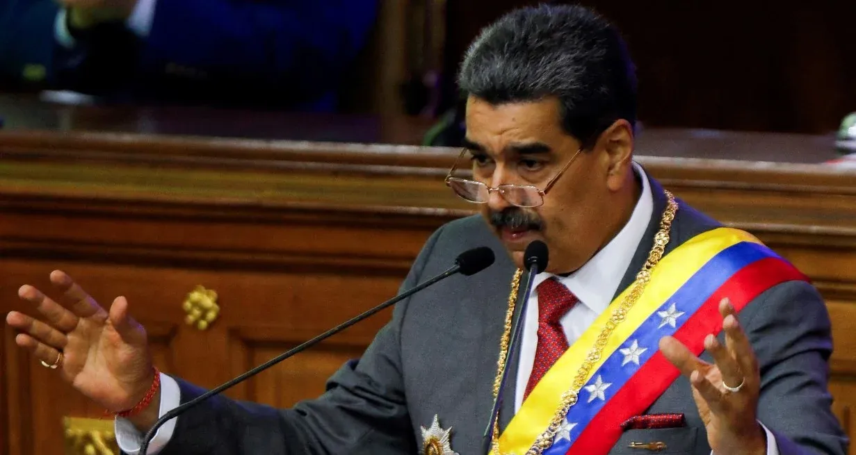 El presidente de Venezuela, Nicolás Maduro, pronuncia su discurso anual a la nación en la Asamblea Nacional, en Caracas.. Créditos: Reuters