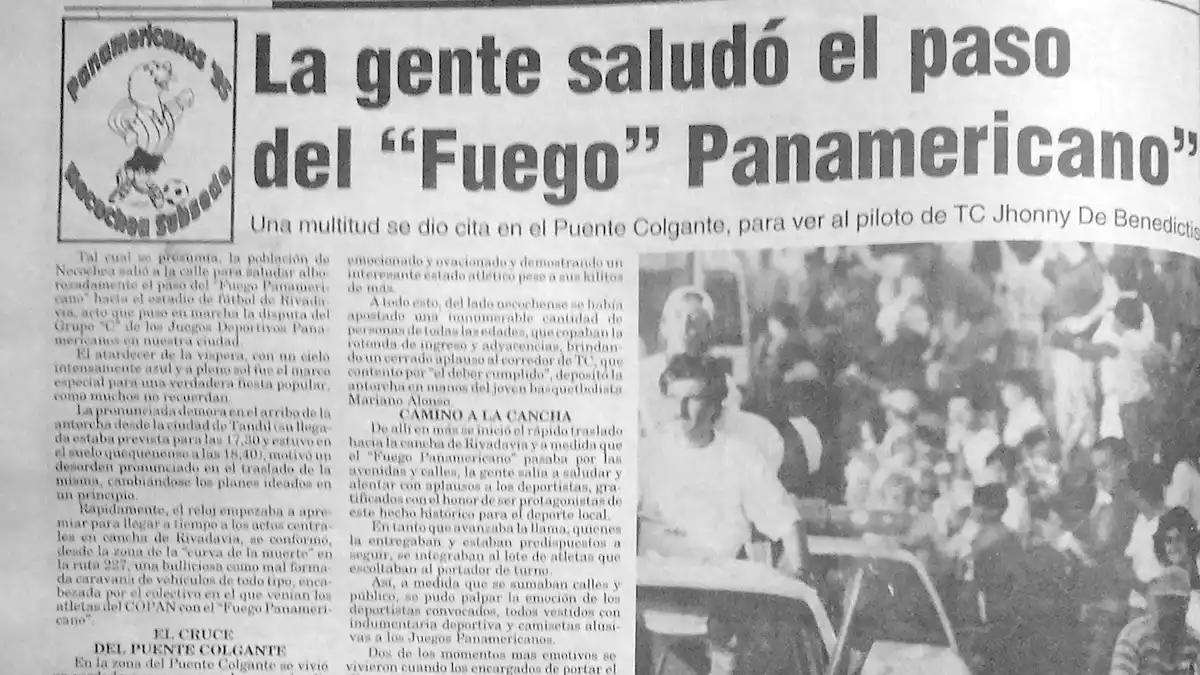1995 │ Necochea, subsede de los 12° Juegos Deportivos Panamericanos