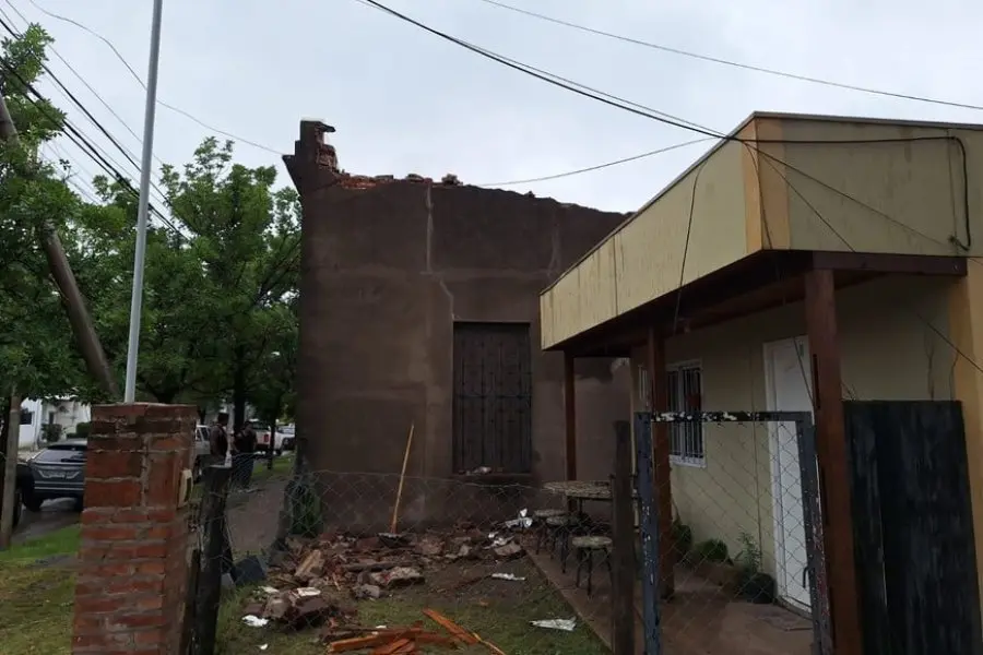 El temporal arrasó en el departamento San Jerónimo: en San Genaro se registraron vientos a 130 kilómetros por hora