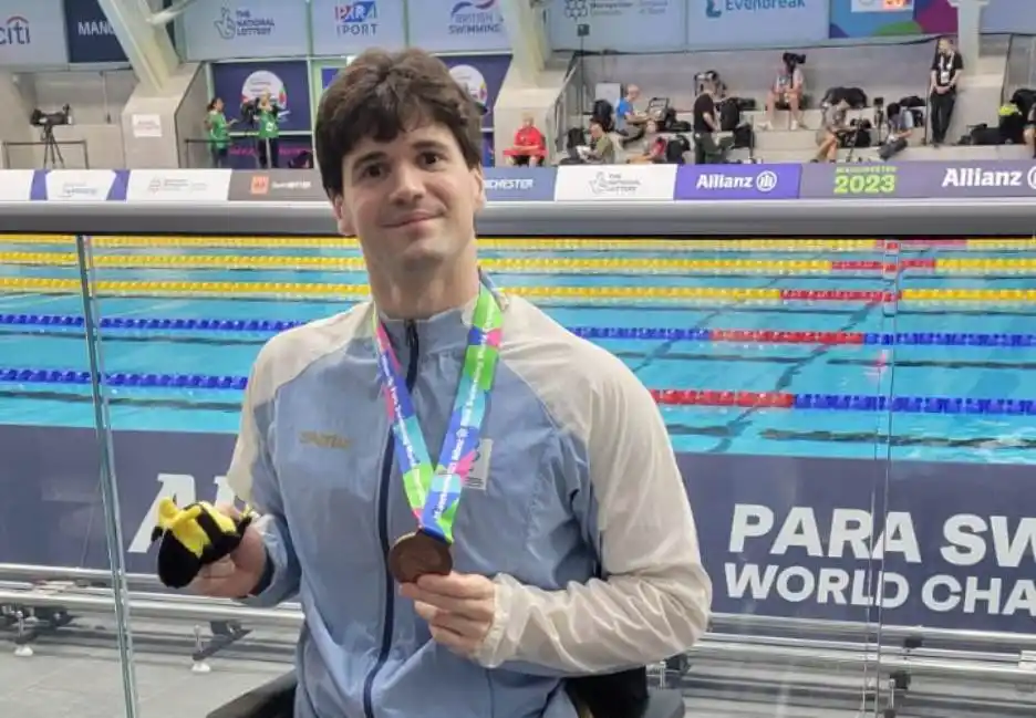 Matías De Andrade, bronce en el Mundial de Paranatación