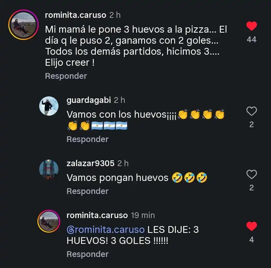 La cábala de los tres huevos: la pizza que anticipó el triunfo argentino