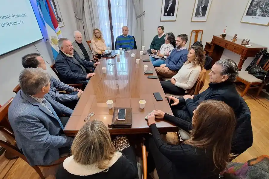 En una reunión de trabajo, se encontraron las nuevas conducciones de la UCR y el Partido Socialista