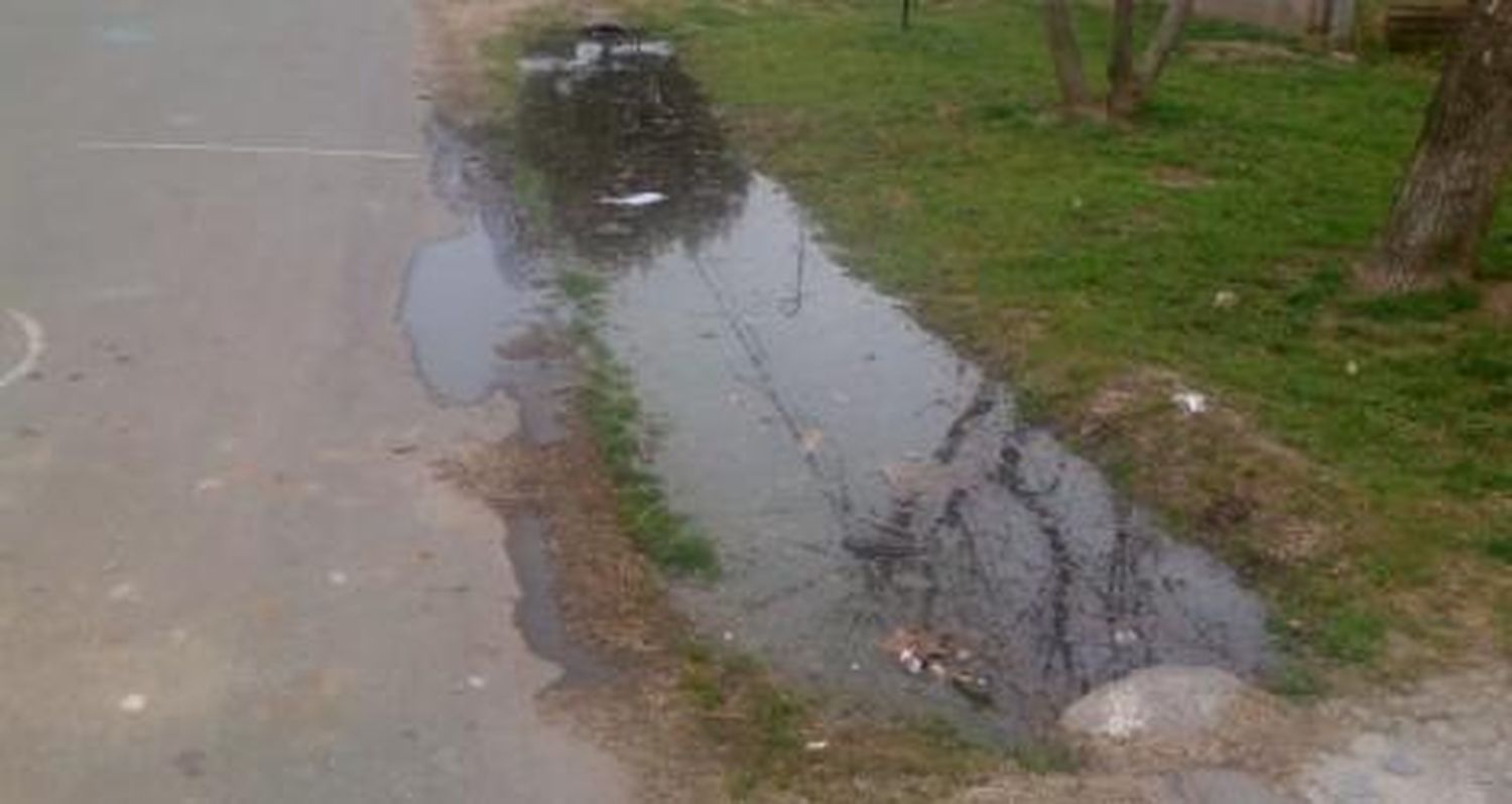 “Se ha roto un caño, así está la cuneta”