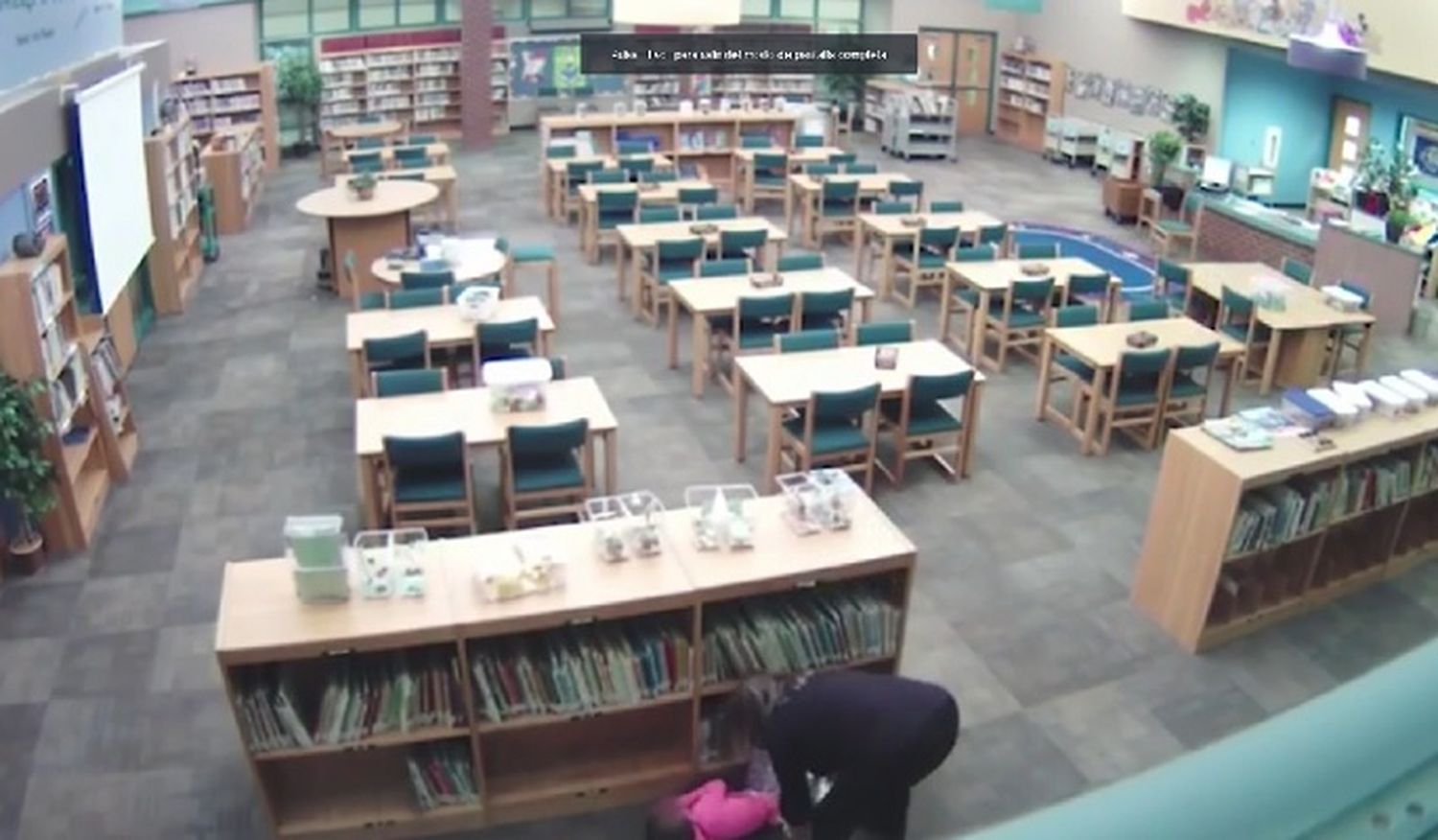 El video de la maestra que pateó a una alumna de cinco años