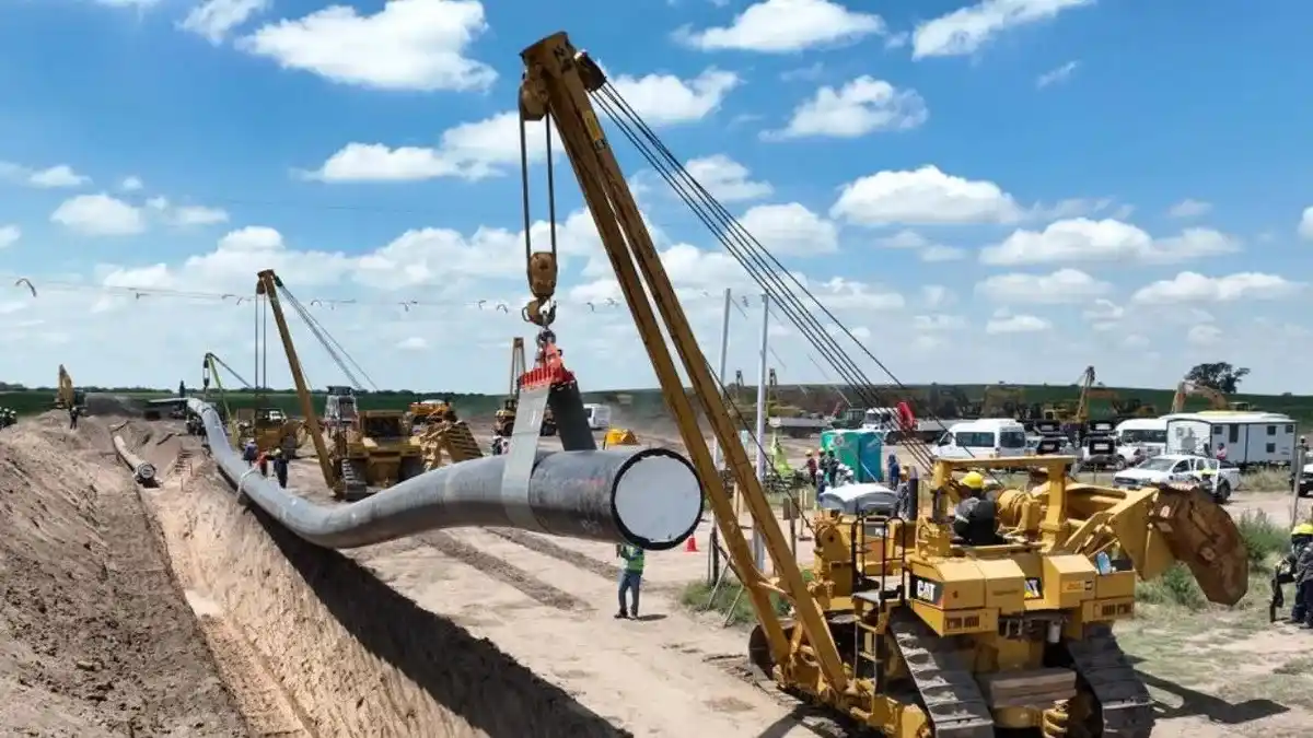 Comienza el llenado del Gasoducto Néstor Kirchner hasta Salliqueló
