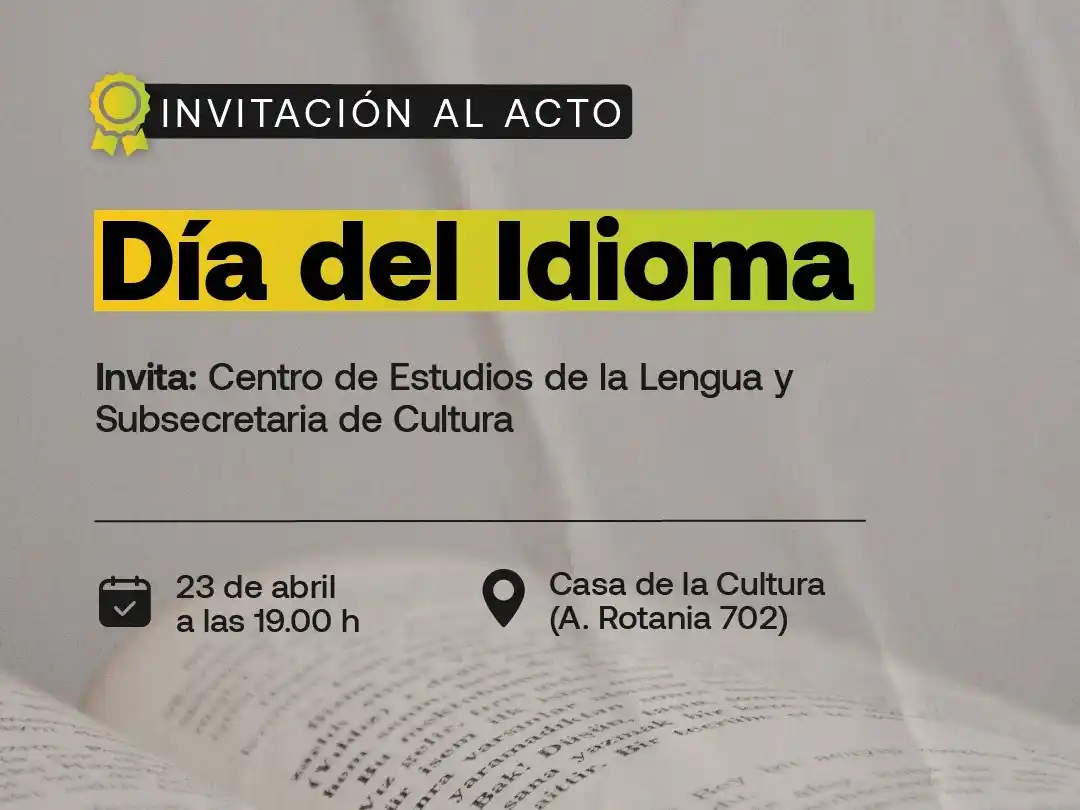 Acto por el Día del Idioma