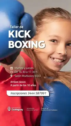 Comenzó el taller de Kick Boxing Municipal