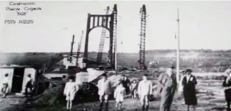 El Colgante. En tiempos de construcción