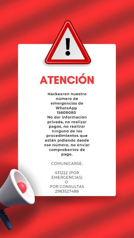 Hackearon el número de emergencias de Policoop