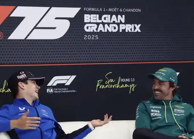 El divertido cruce entre Franco Colapinto y Fernando Alonso