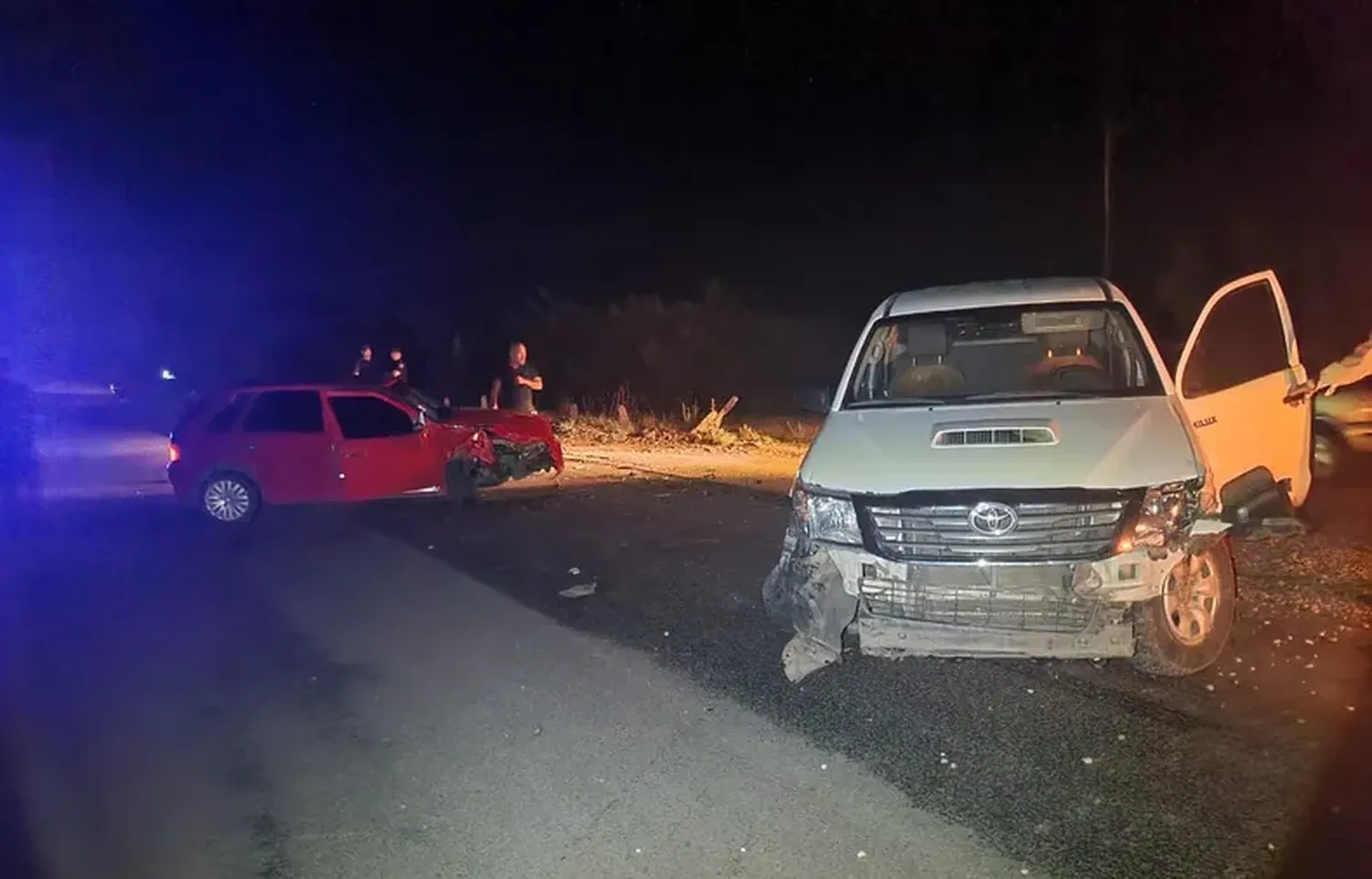 Choque múltiple dejó como saldo a 9 personas heridas, entre ellas un niño y un adolescente