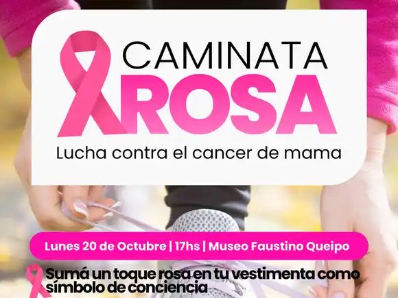 Se llevará a cabo la caminata rosa el lunes 20 de octubre
