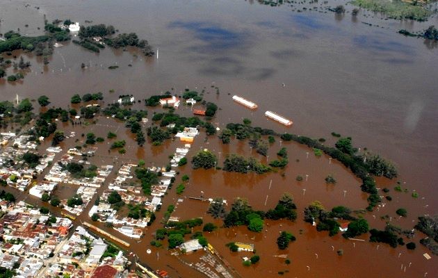 VIDEO: la dramática situación desde el cielo de Concordia 
