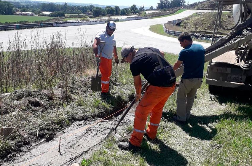 Comenzó la construcción de paredones en el Autódromo "Juan Manuel Fangio"