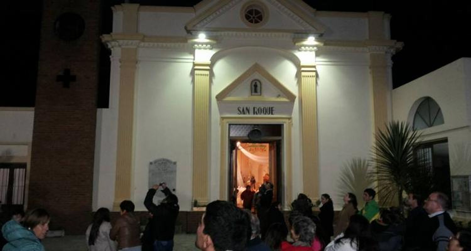 El Obispo Cardelli en la fiesta de San Roque