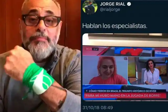 ¿Cambió? El polémico tuit de Jorge Rial tras el partido de River que luego borró
