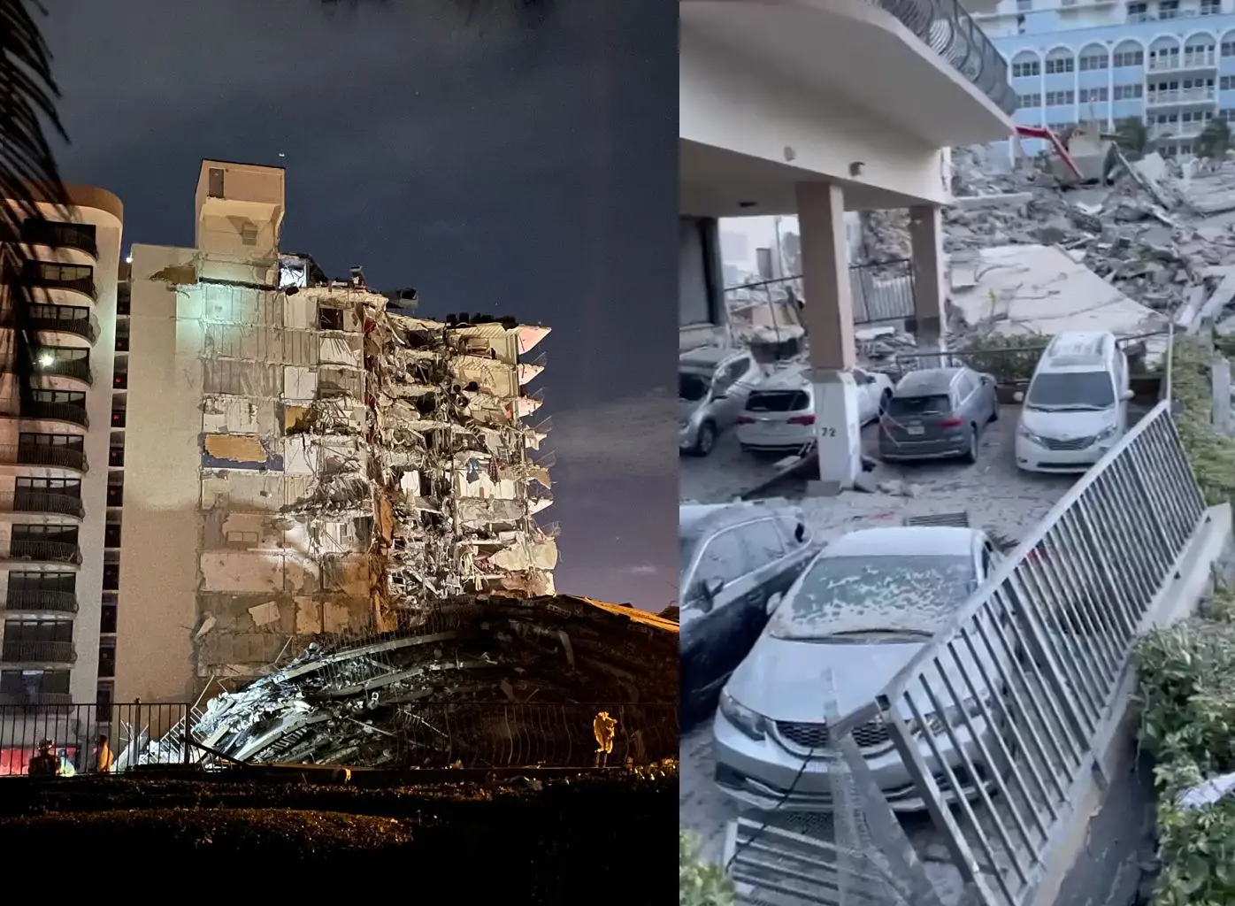 Se derrumbó un edificio residencial en Miami: al menos un muerto y treinta desaparecidos