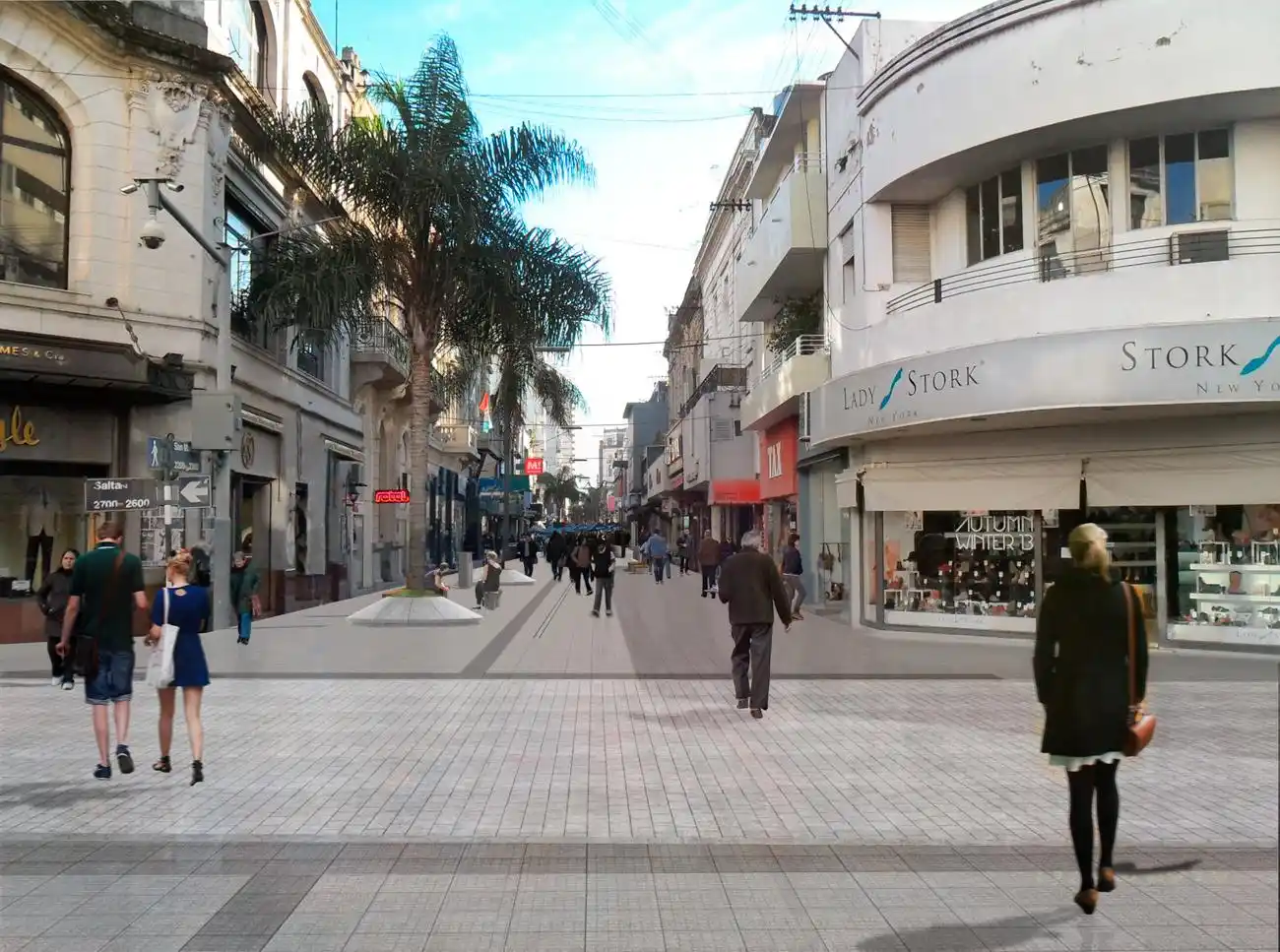 Avanza la remodelación de la Peatonal San Martín