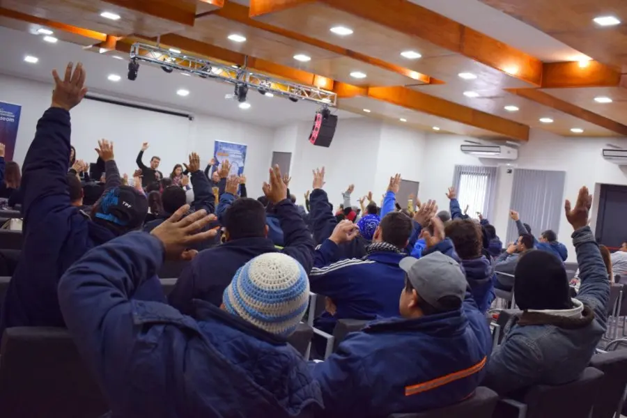 En el Espacio Cultural SEOM, desarrollaron una Asamblea del cuerpo de delegados y delegadas locales