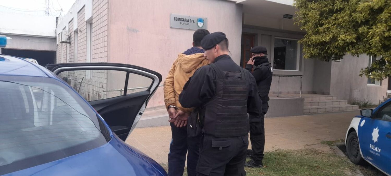 Rufino: arrestado por cometer varios hechos delictivos