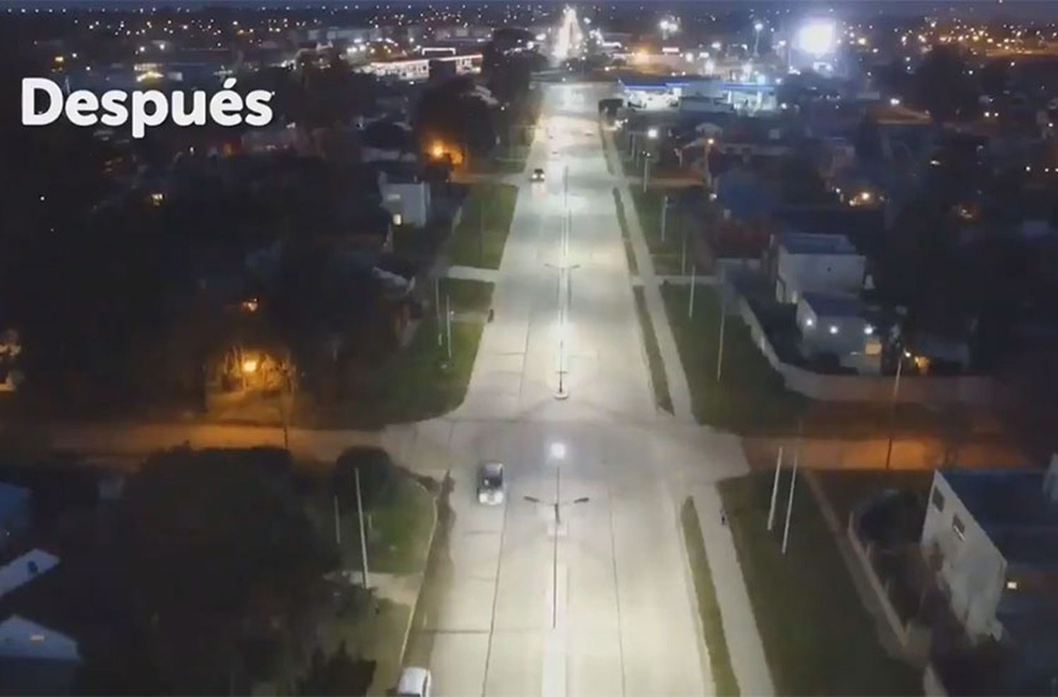 El Municipio instaló 63 luminarias en la avenida Constitución