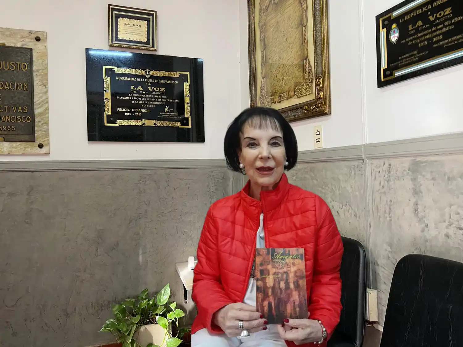 Lylian López con su trabajo “Amantes”