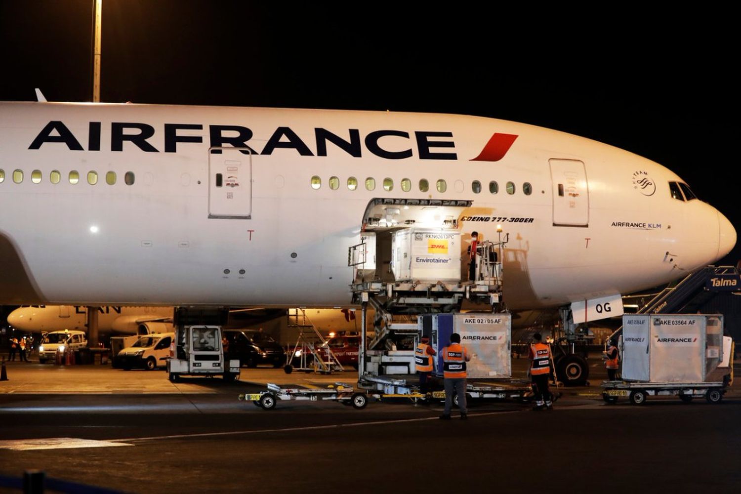 En un vuelo de Air France, Perú recibió las primeras vacunas contra el Covid-19