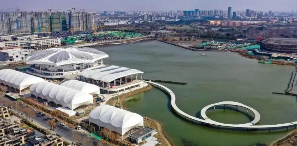 El complejo ubicado en la ciudad de Huzhou.