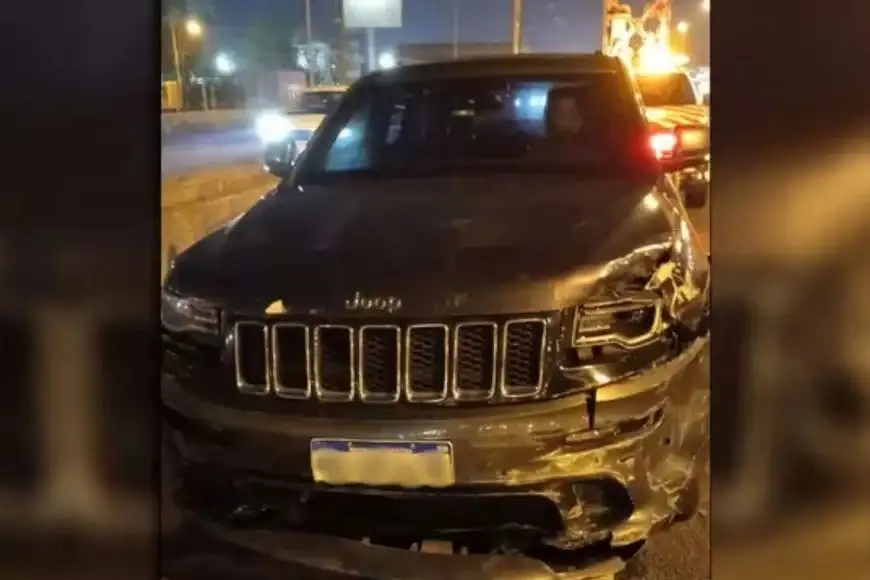 Así quedó el jeep (FOTO: El Litoral).