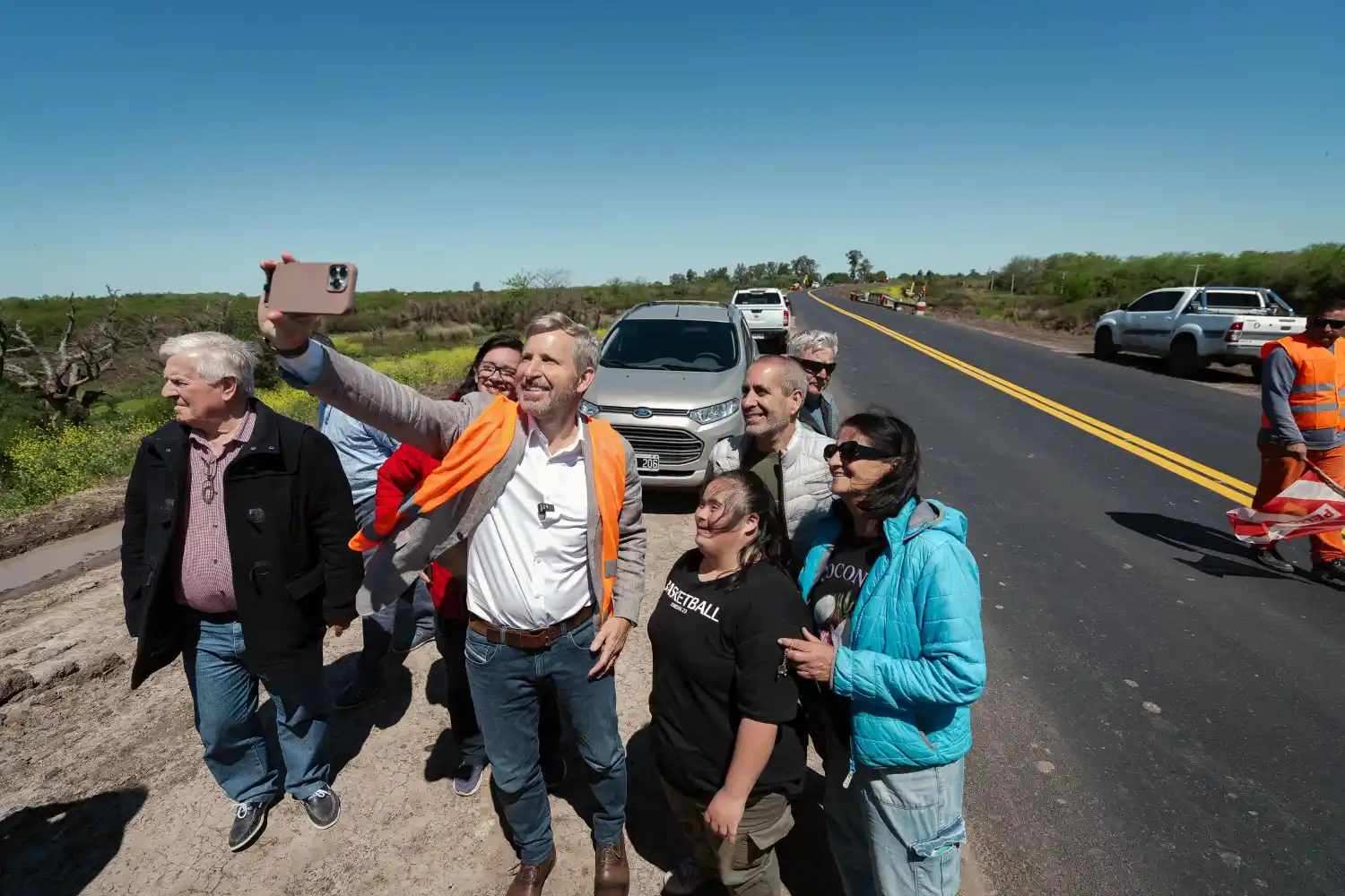 Frigerio destacó el progreso en la reparación y mejoras de la ruta 20