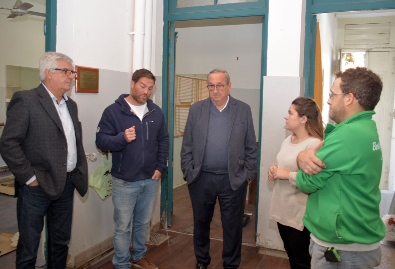 Lunghi supervisó la etapa final de las obras de remodelación en la Escuela de Danzas