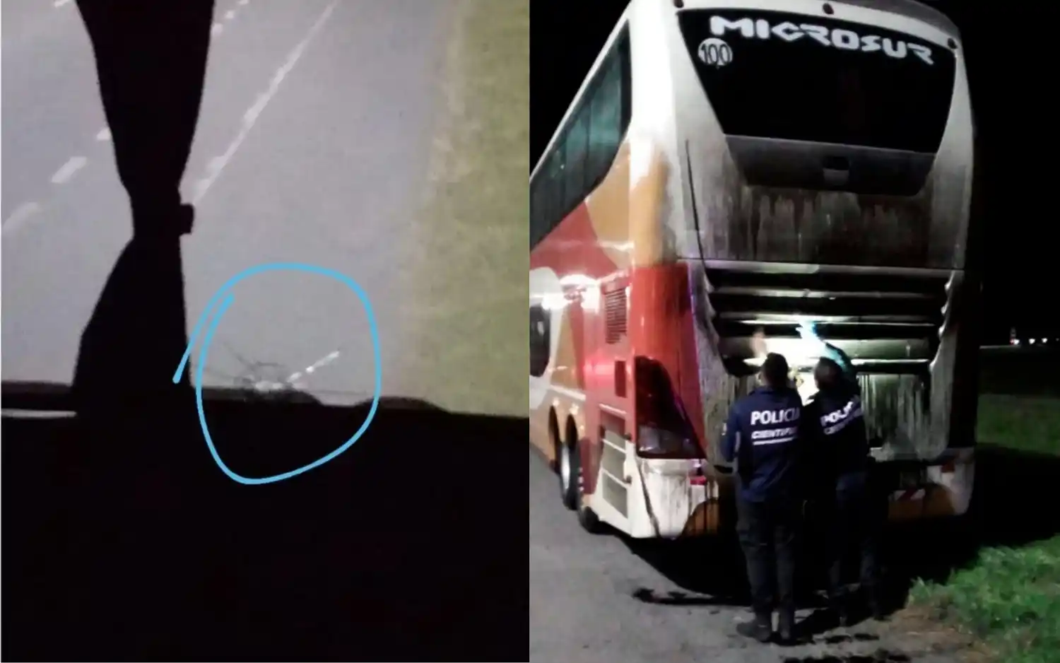 Pánico por un inédito ataque en Ruta 2: Más de 90 tiros contra dos micros a la altura de Castelli y Chascomús 