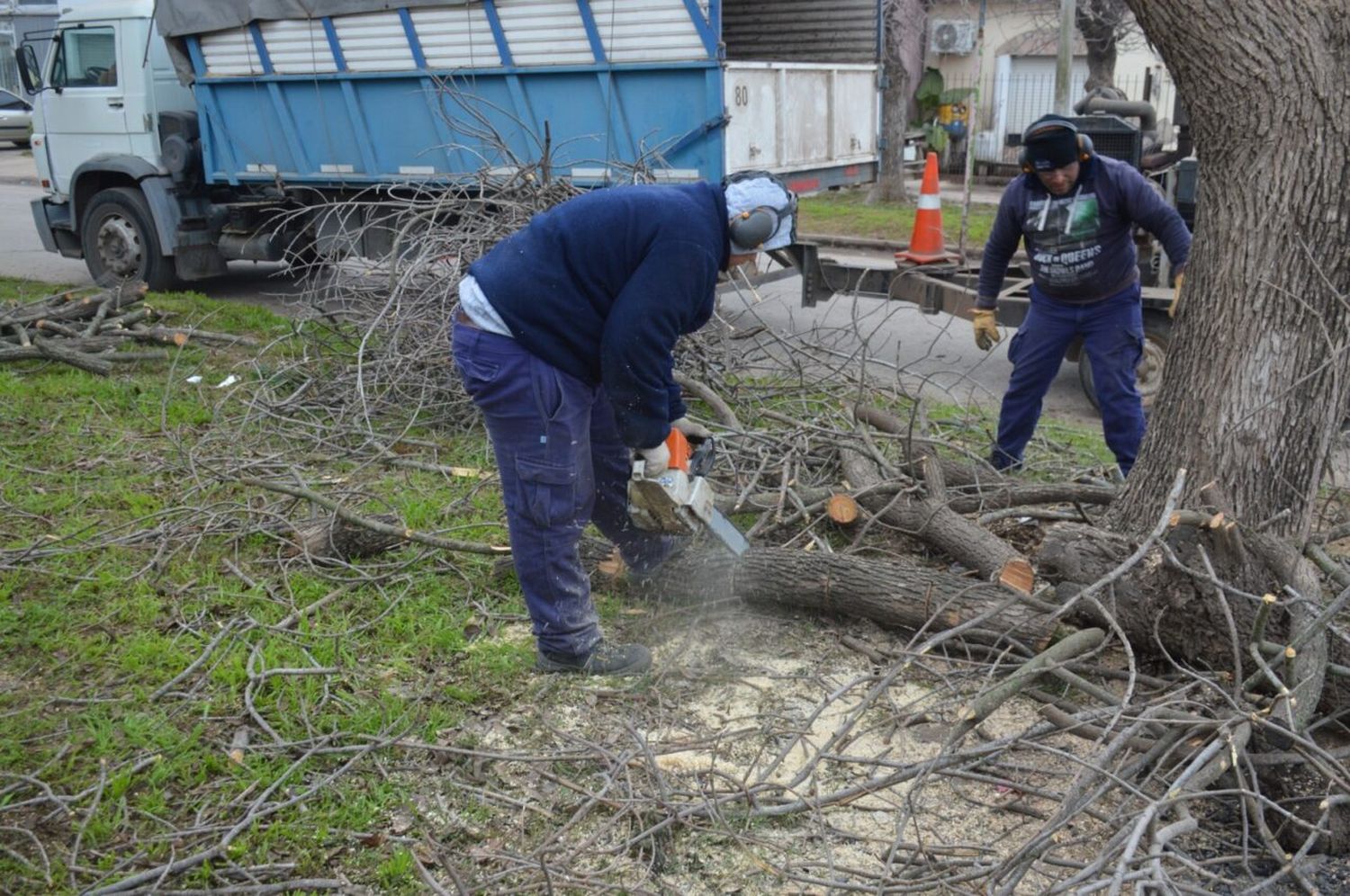 La Municipalidad ya distribuyó unos 5 mil kilos de leña para calefaccionar hogares