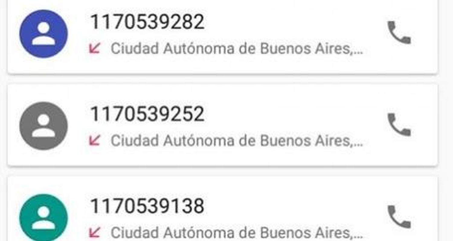Consulta: llaman y cortan
