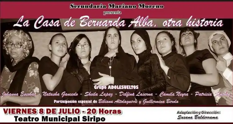 “La Casa de Bernarda Alba, otra historia” nuevamente en escena