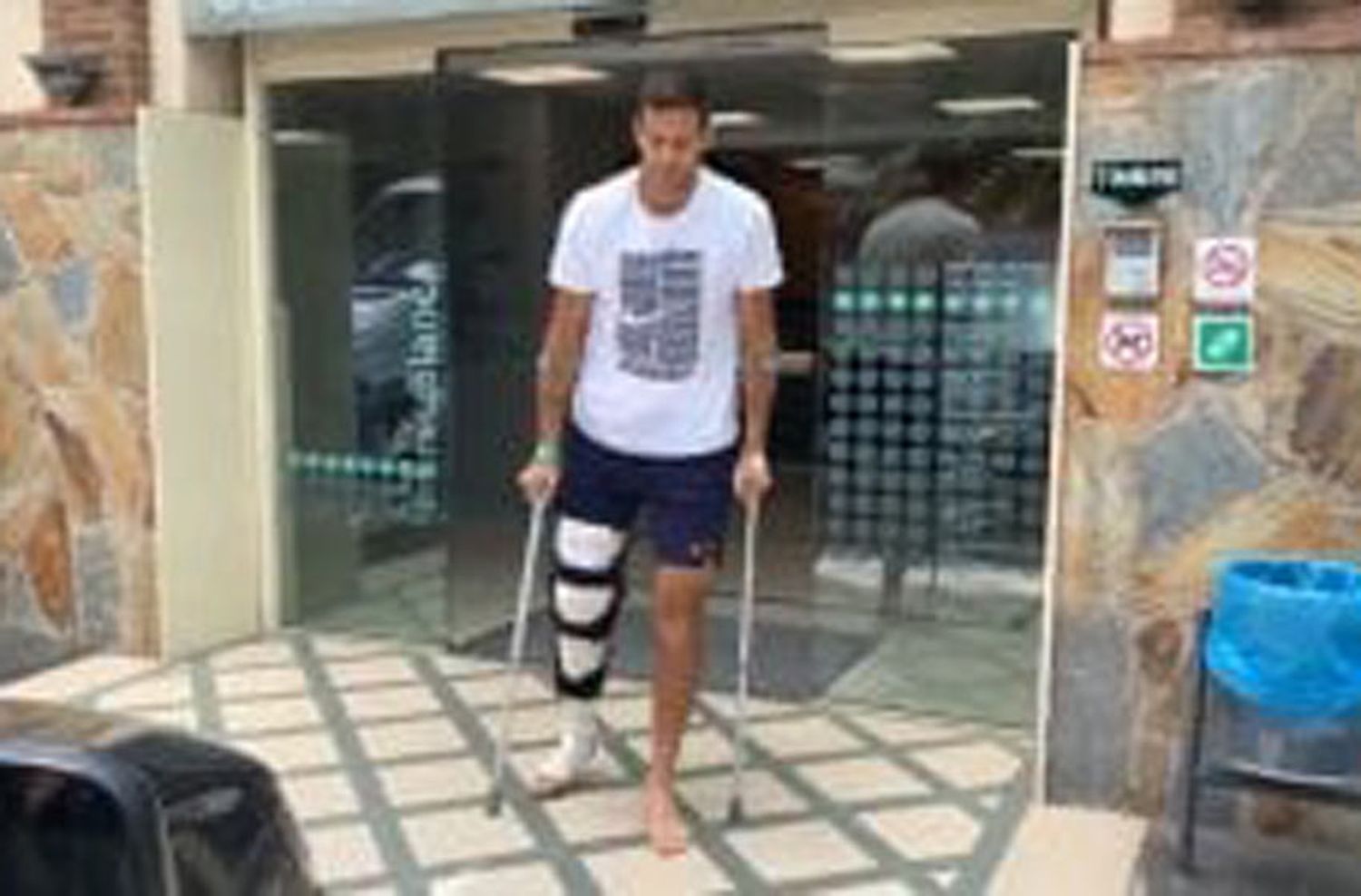 Del Potro dejó la clínica de Barcelona