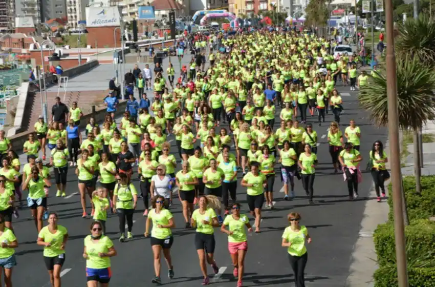 Las mujeres tuvieron su fiesta deportiva y solidaria en la costa