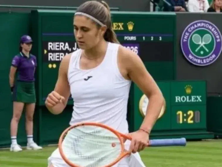 Julia Riera avanzó a las segunda ronda de la qualy de Wimbledon. Foto: ESPN
