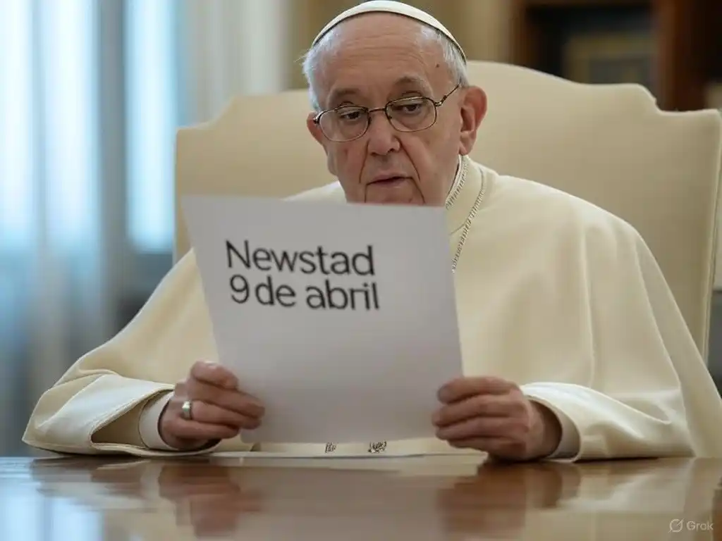 Santoral. Francisco, leyendo el Santoral del 9 de abril.