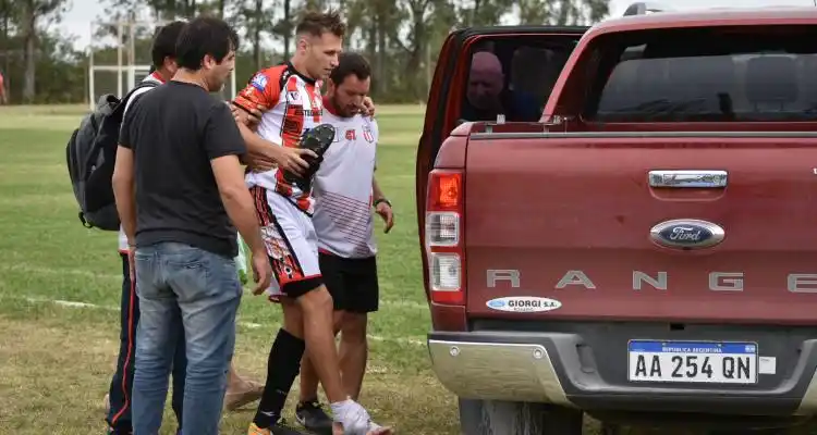 Federal C: Leonel Camacho sufrió un esguince de tobillo