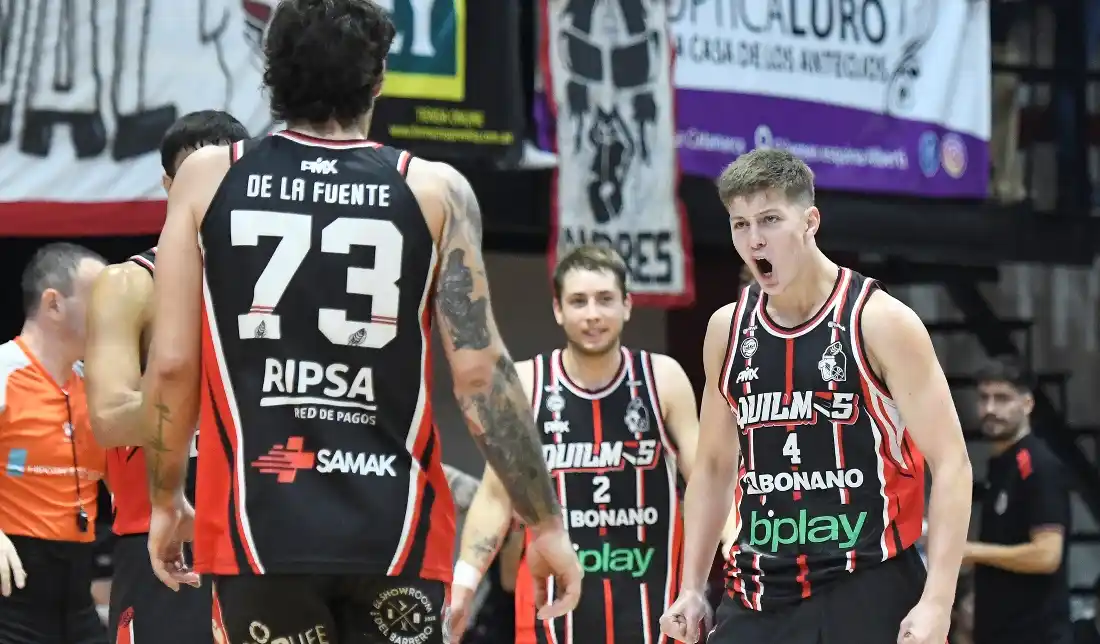 Dominé celebrando uno de sus puntos. (Foto: Prensa Quilmes)